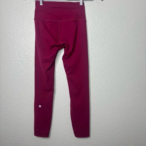 Lululemon Wunder Train High Rise Magenta Pink 25” Tight Leggings Size 4 Small - Picture 5 of 7